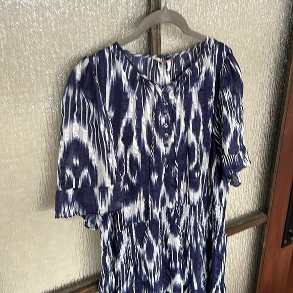 Rebecca Taylor Indigo dress size 10 - Picture 9 of 11